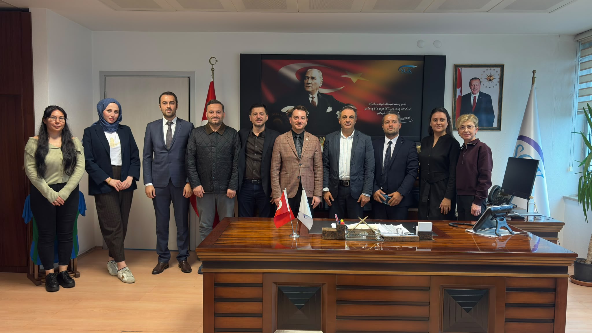 Rize Eczacı Odası'ndan Sosyal Güvenlik İl Müdürüne Ziyaret
